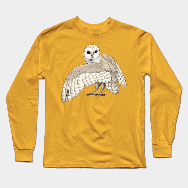 Alba Owl Long Sleeve T-Shirt by Jaime Ricciardi